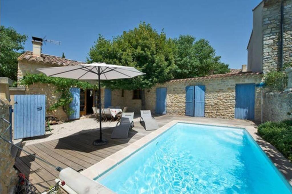 Maison De Plain Pied Pour 4 Pers Piscine Lussan Lussan  Exterior foto